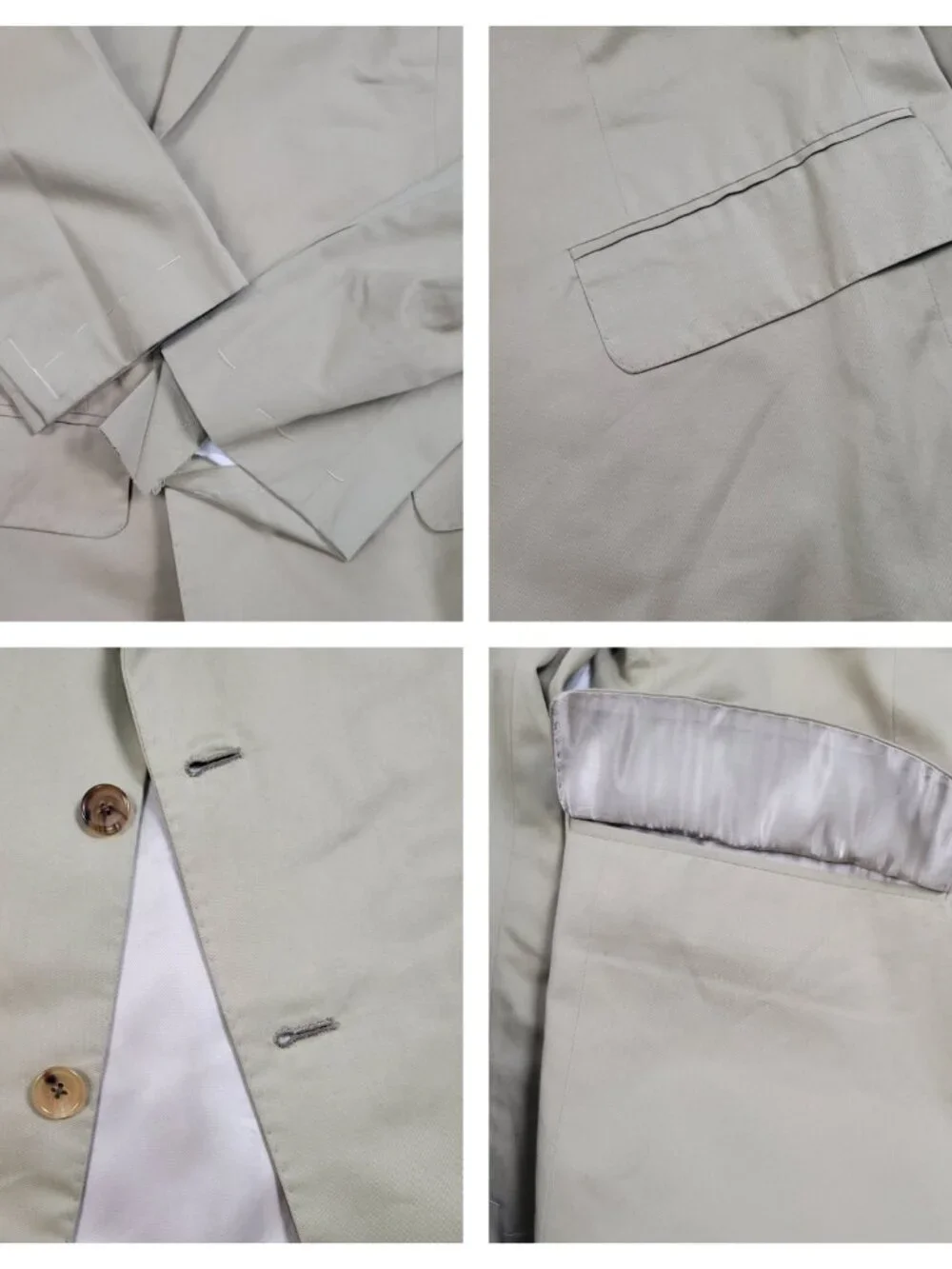 Vintage Untailored Oscar De La Renta Suit Jacket Men's Tan 42/L 42 Long USA Made